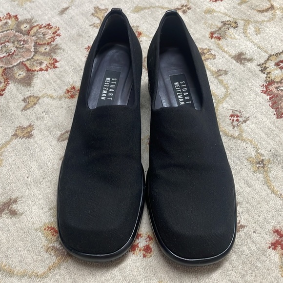 Stuart Weitzman Blaze black stretch clog - Picture 2 of 9